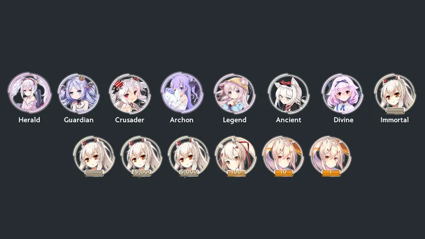 Azur Lane Medals: Rank icons — a Dota 2 mod