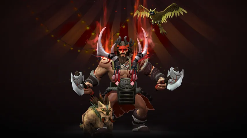 Beastmaster Primal Paean Crimson: a Beastmaster mod for Dota 2