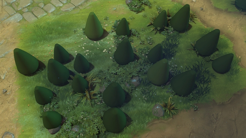 Cone Trees: Trees — a Dota 2 mod