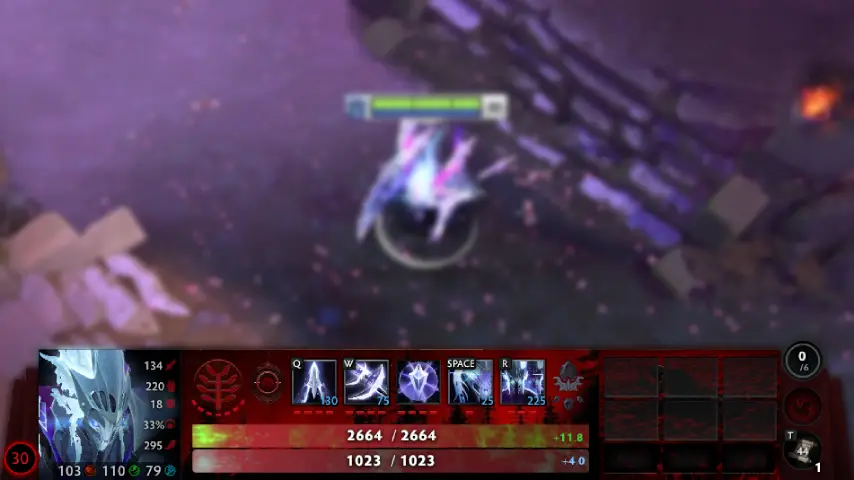 Crimson Hud: HUD — a Dota 2 mod