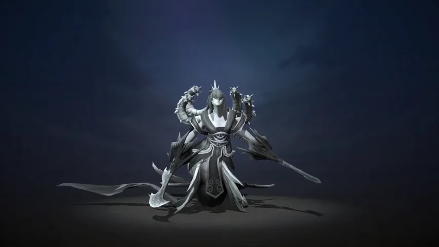 Darkness Crimson Naga Siren: a Drow Ranger mod for Dota 2