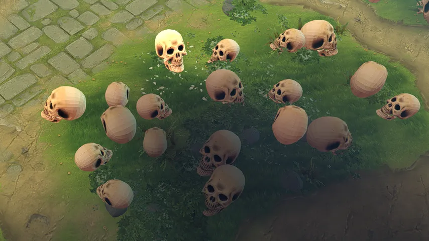 LowPoly Skull Trees: Trees — a Dota 2 mod