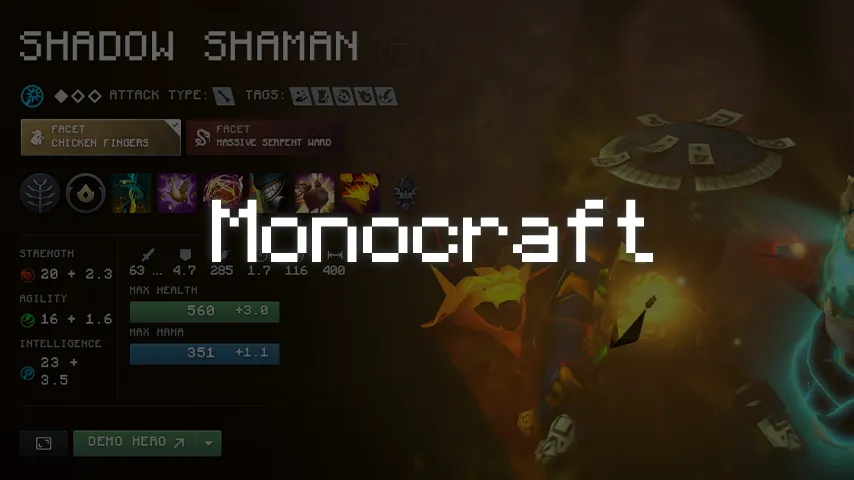 Monocraft: Fonts — a Dota 2 mod