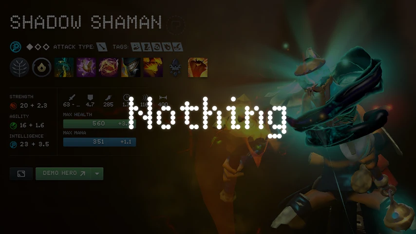 Nothing: Fonts — a Dota 2 mod