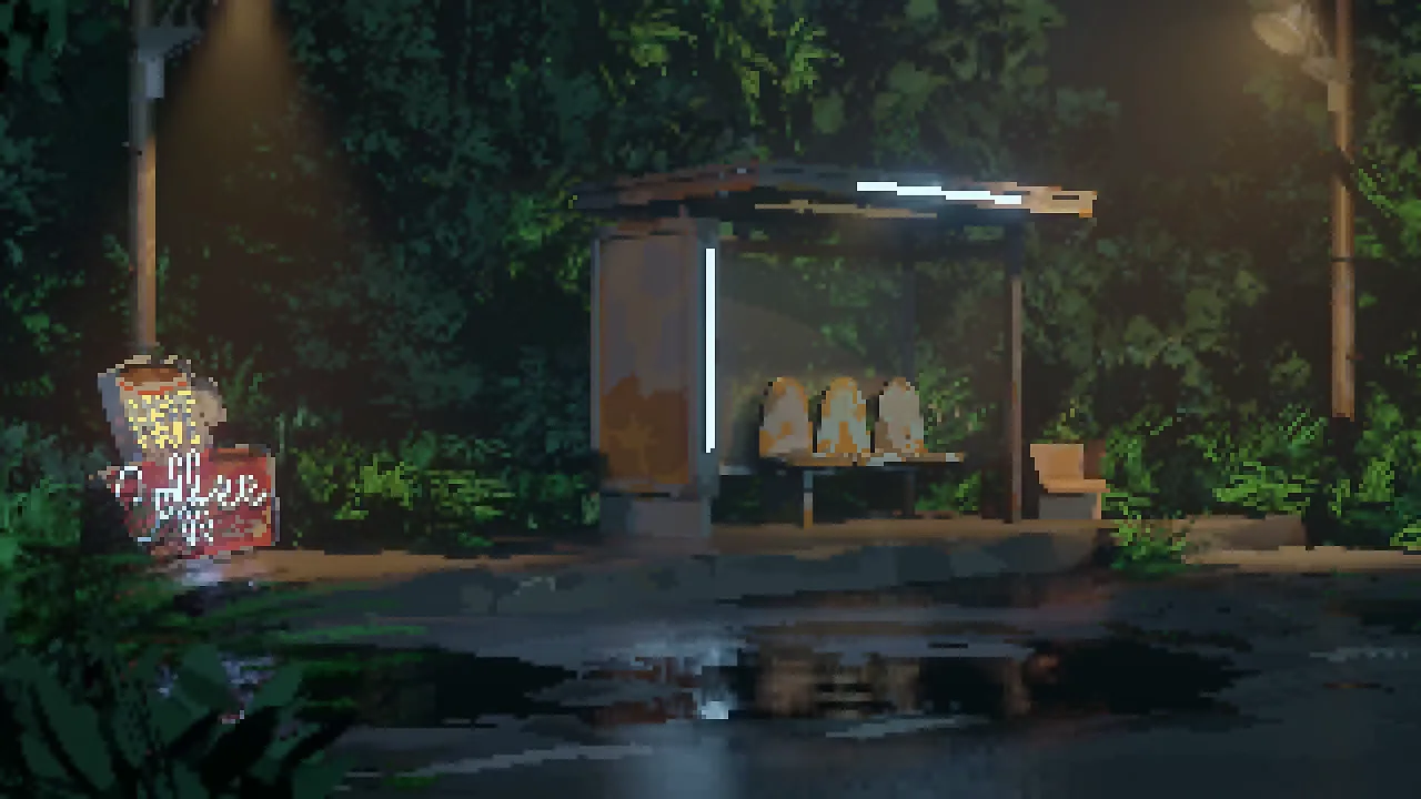 Old Bus Stop: Menu backgrounds — a Dota 2 mod