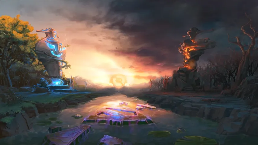 River Vials: Menu backgrounds — a Dota 2 mod