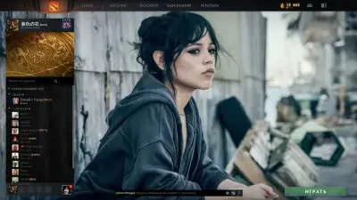 Jenna Wallpaper: Menu backgrounds, a Dota 2 mod