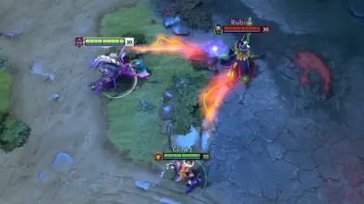 Red Diretide Ranged Attack: Ranged attacks, a Dota 2 mod