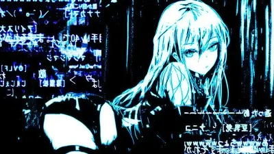 Spectaclcore Blue Girl: Menu backgrounds
